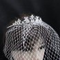 Bridal Veil ;Crystal Silver Bride Headpiece;Bridesmaid Tiara;Opera Hair accessories #164ny