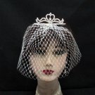 Opera Hair accessories ;Bridal Veil ;Crystal Silver Bride Headpiece;Bridesmaid Tiara#9015