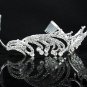 Opera Hair accessories ;Bridal Veil ;Crystal Silver Bride Headpiece;Bridesmaid Tiara#c013