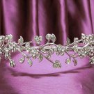 Opera Hair accessories ;Bridal Veil ;Crystal Silver Bride Headpiece;Bridesmaid Tiara#2016