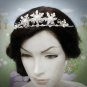Opera Hair accessories ;Bridal Veil ;Crystal Silver Bride Headpiece;Bridesmaid Tiara#8124