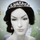 Opera Hair accessories ;Bridal Veil ;Crystal Silver Bride Headpiece;Bridesmaid Tiara#395