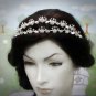 Bridal Veil ;Opera Hair accessories ;Silver Twin Bride Headband;Bridesmaid Tiara#1339
