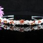Opera Hair accessories ;Bridesmaid Tiara;Bridal Veil ;Silver Butterfly Bride Headpiece#696y