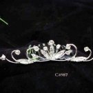 Opera accessories ;Bridal Veil ;Wedding Headpiece;Silver Bridesmaid Comb;Teen girl Tiara #4987