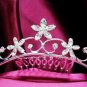 Opera accessories ;Bridal Veil ;Wedding Headpiece;Silver Bridesmaid Comb;Teen girl Tiara #5037