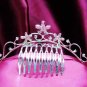Opera accessories ;Bridal Veil ;Wedding Headpiece;Silver Bridesmaid Comb;Teen girl Tiara #5037