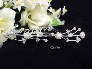 Opera accessories ;Bridal Veil ;Wedding Headpiece;Silver Bridesmaid Comb;Teen girl Tiara #5470