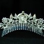 Silver Comb;Teen Girl Comb ;Bride Tiara;tiara;Fashion Bridesmaid Hair accessories;Bridal Comb#602