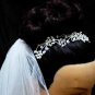 Silver Combs;Teen Girl Comb ;Bride Tiara;tiara;Fashion Bridesmaid Hair accessories;Bridal Comb#2460