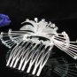 Opera Tiara;Bridal Comb; Silver Teen Girl Comb ;Bride Tiara;Bridesmaid Hair accessories #2889