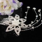 Bridesmaid Hair accessories ;Opera Tiara;Bridal Comb; Silver Teen Girl Comb ;Bride Tiara#707s