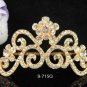Bridesmaid Hair accessories ;Opera Tiara;Bridal Comb; Golden Teen Girl Comb ;Bride Tiara#715g