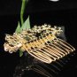 Bridesmaid Hair accessories ;Opera Tiara;Bridal Comb; Golden Teen Girl Comb ;Bride Tiara#5910g