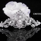 Bridesmaid Hair accessories ;Opera Tiara;Bridal Comb; Silver Teen Girl Comb ;Bride Tiara#4072s