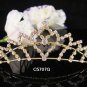 Bridesmaid Hair accessories ;Opera Tiara;Bridal Comb;Golden Teen Girl Comb ;Bride Tiara#5707g