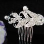 Bridesmaid Hair accessories ;Opera Tiara;Bridal Comb;Silver Teen Girl Comb ;Bride Tiara#461