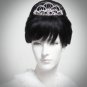 Bridesmaid Hair accessories ;Opera Tiara;Bridal Comb;Silver Teen Girl Comb ;Bride Tiara#6804