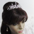 Silver Teen Girl Comb ;Bridal Comb; Bridesmaid Hair accessories ;Opera Tiara;Bride Tiara#451