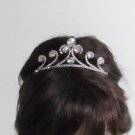 Silver Teen Girl Comb ;Bridal Comb; Bridesmaid Hair accessories ;Opera Tiara;Bride Tiara#8018
