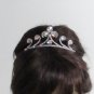 Silver Teen Girl Comb ;Bridal Comb; Bridesmaid Hair accessories ;Opera Tiara;Bride Tiara#8018