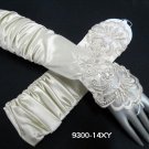 Finger-less Gloves; Fashion Accessories;satin ivory lace Bridal Gloves;Wedding Bride Accessories#14