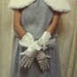 Elbow Gloves; Fashion Accessories;Floral lace satin Bridal Gloves;Wedding Bride Accessories#1i