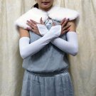 Elbow Gloves; Fashion Accessories;Floral lace satin Bridal Gloves;Wedding Bride Accessories#120w