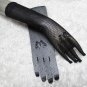 Crochet Black Elbow Gloves; Fashion Accessories;Bridal Gloves;Wedding Bride Accessories#80bk