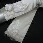 Floral Elbow Gloves; Pearl Satin bridal Gloves;Wedding Glove; Bridesmaid Accessories#52i
