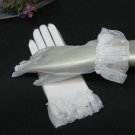 Organza Wrist Gloves; Rhinestone bridal Gloves;Wedding Glove; Bridesmaid Accessories#42w