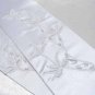White Elbow Gloves;Embroidery Pearl Satin bridal Gloves;Wedding Glove; Bridesmaid Accessories#3w