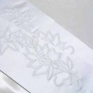 White Elbow Gloves;Embroidery Satin bridal Gloves;Wedding Glove; Bridesmaid Accessories#9w
