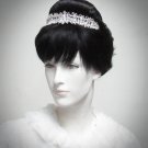 Opera Tiara;Bridesmaid Hair accessories;Bridal Comb; Silver Teen Girl Comb ;Bride Tiara#2068