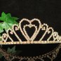 Golden Wedding Headpiece ;Opera Tiara;Bridesmaid Hair accessories;Bridal Bride regal#8254g