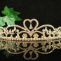 Glamour Golden Wedding Headpiece ;Opera Dancer Tiara;Bridesmaid Hair accessories#8758g