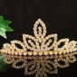 Glamour Golden Wedding Headpiece ;Opera Dancer Tiara;Bridesmaid Hair accessories#8241g