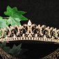 Glamour Golden Wedding Headpiece ;Opera Dancer Tiara;Bridesmaid Hair accessories#8776g