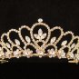 Glamour Golden Wedding Headpiece ;Opera Dancer Tiara;Bridesmaid Hair accessories#767g