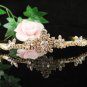 Glamour Golden Wedding Headpiece ;Opera Dancer Tiara;Bridesmaid Hair accessories#1551g