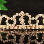 Glamour Golden Wedding Headpiece ;Opera Dancer Tiara;Bridesmaid Hair accessories#2579g