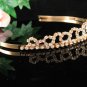 Glamour Golden Wedding Headpiece ;Opera Dancer Tiara;Bridesmaid Hair accessories#2579g