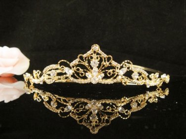 Fancy Golden Wedding Headband ;Opera Dancer Tiara;Bridesmaid Hair accessories#5851g