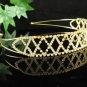 Fancy Golden Wedding Headband ;Opera Dancer Tiara;Bridesmaid Hair accessories#1446g