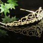 Glamour Golden Wedding Headpiece ;Opera Dancer Tiara;Bridesmaid Hair accessories#977g