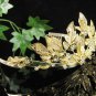 huge Glamour Golden Wedding Headpiece ;Opera Dancer Tiara;Bridesmaid Hair accessories#1156g