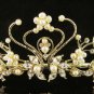 Alloy Glamour Golden Wedding Headpiece ;Opera Dancer Tiara;Bridesmaid Hair accessories#1291g