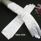 elegance White bridal gloves; rhinestone wedding gloves;opera;dancer Accessories #25w