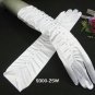 elegance White bridal gloves; rhinestone wedding gloves;opera;dancer Accessories #25w