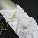 Satin Floral elbow bridal gloves;fingerless wedding gloves;opera;dancer Accessories #72w